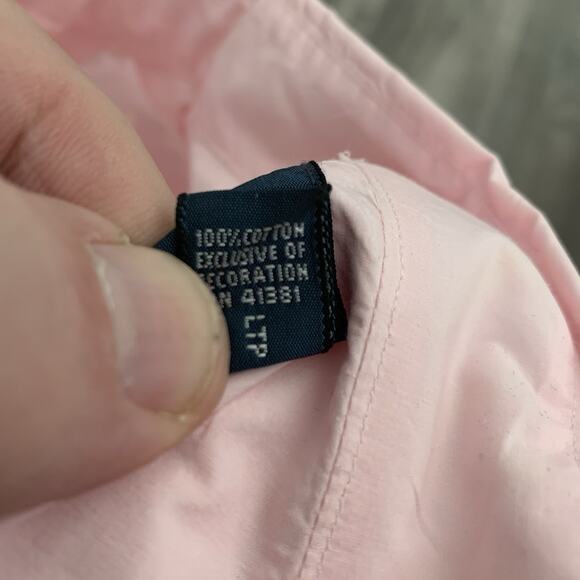 Ralph Lauren Shirt Mens 4XLT Big Tall Pink Short Sleeve Classic Fit Button Up - Picture 6 of 7